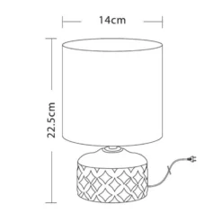 Lampada Da Tavolo Jon Con Base Ceramica, Grigio 5 Lampada Da Tavolo Jon Con Base Ceramica, Grigio -Philips Hue Shop 7007719 2