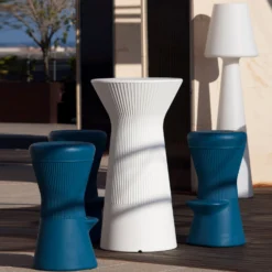 Tavolo Da Bar A Batteria Newgarden Capri LED, RGBW, Altezza 110 Cm, Bianco -Philips Hue Shop 7025133 2