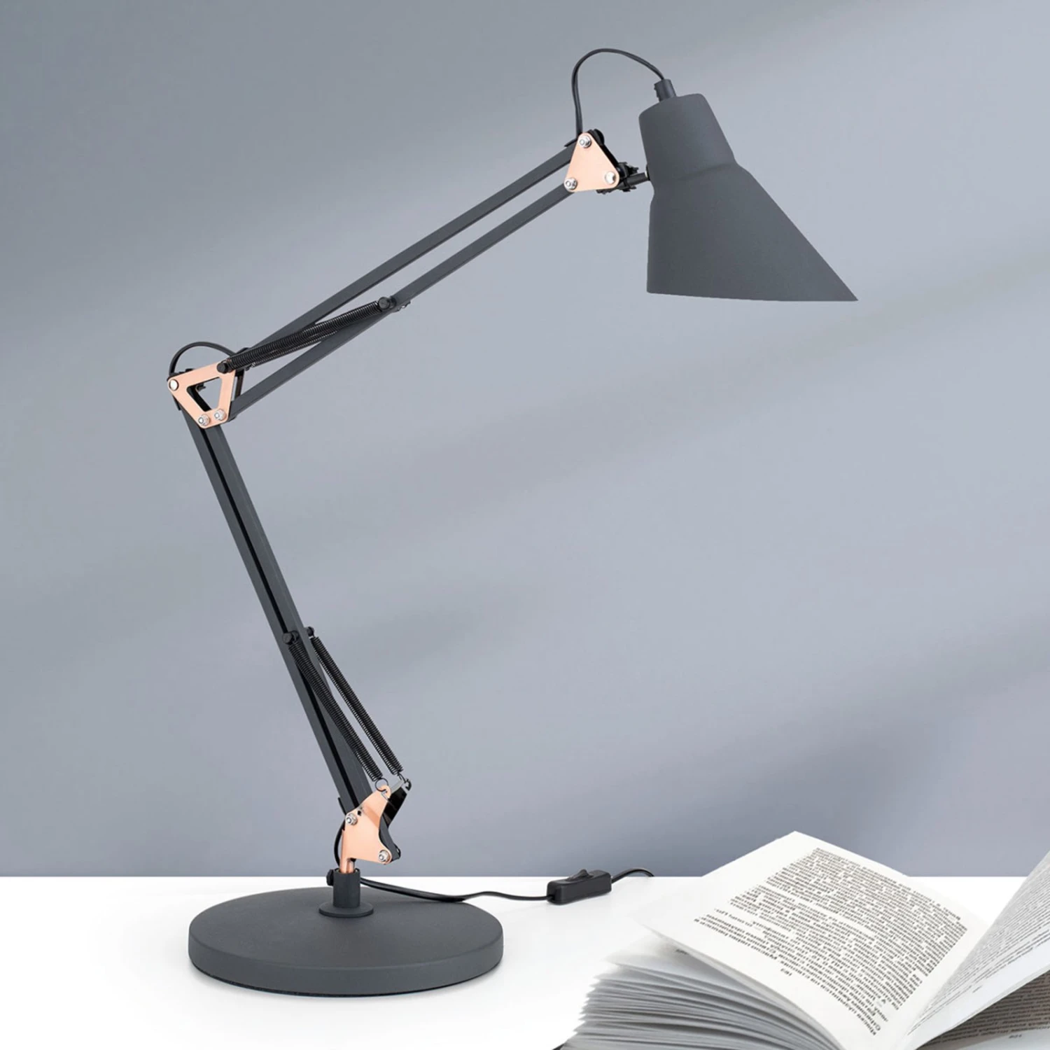 Orion Lampada Da Tavolo Bachelor, Regolabile 3x 2 Orion Lampada Da Tavolo Bachelor, Regolabile 3x - immagine 2