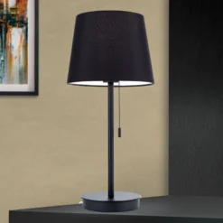Orion Lampada Da Tavolo Ludwig Con Porta USB Nero