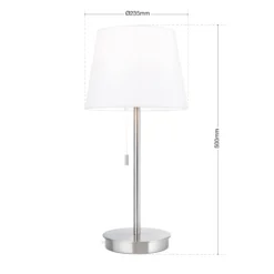 Orion Lampada Da Tavolo Ludwig Porta USB Bianco/nichel -Philips Hue Shop 7255710 6