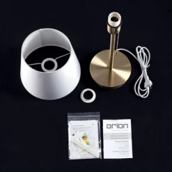 Orion Lampada Da Tavolo Ludwig Porta USB Bianco/ottone -Philips Hue Shop 7255711 7