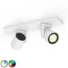 Philips Hue Argenta Spot LED 2 Luci, Bianco