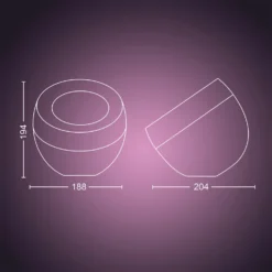 Philips Hue Iris WACA Lampada LED Da Tavolo Nera -Philips Hue Shop 7534265 8