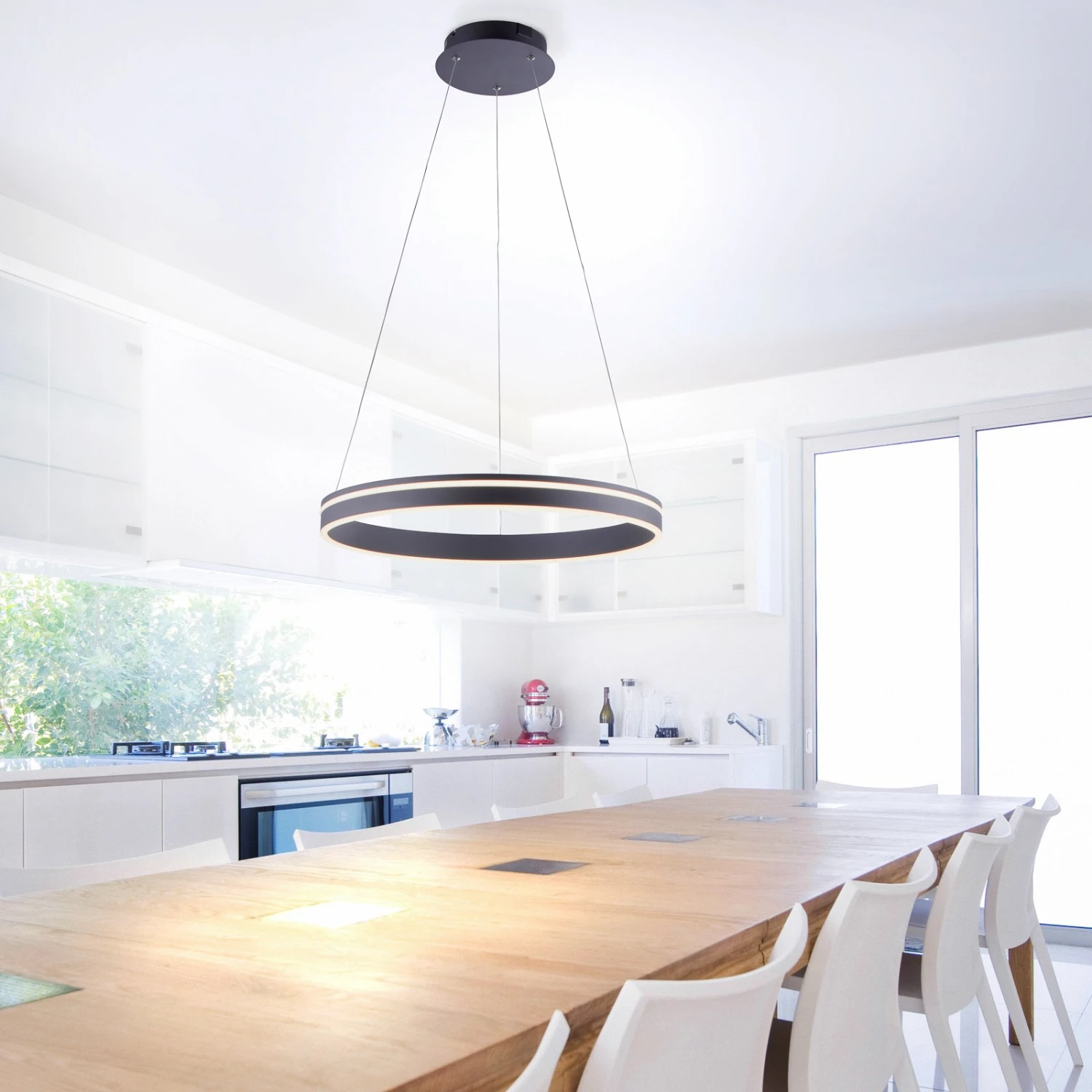 Paul Neuhaus Q-VITO Sospensione LED 59cm Antracite 9 Paul Neuhaus Q-VITO Sospensione LED 59cm Antracite - immagine 9