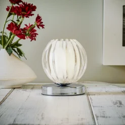 Lampada Da Tavolo Claw Touch, Paralume Trasparente