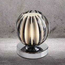 Lampada Da Tavolo Claw Touch, Paralume Fumè