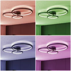 Trio WiZ Aaron Plafoniera LED Smart, Antracite -Philips Hue Shop 9011007 6