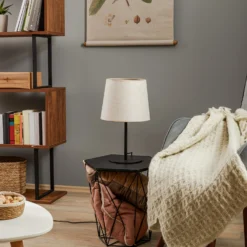 Lampada Da Tavolo Chicago Con Paralume Di Lino -Philips Hue Shop 9050382 2