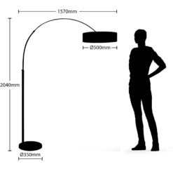 Shing - Lampada Da Terra Diffusore In Tessuto Nero 10 Shing - Lampada Da Terra Diffusore In Tessuto Nero -Philips Hue Shop 9620141 2