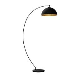 Lindby Lampada Da Terra Ad Arco Jonera, Interruttore A Pedale, Nero, -Philips Hue Shop 9621154 2