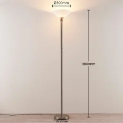 Piantana Ignacia Con Coppa Di Vetro, Nichel -Philips Hue Shop 9621678 2