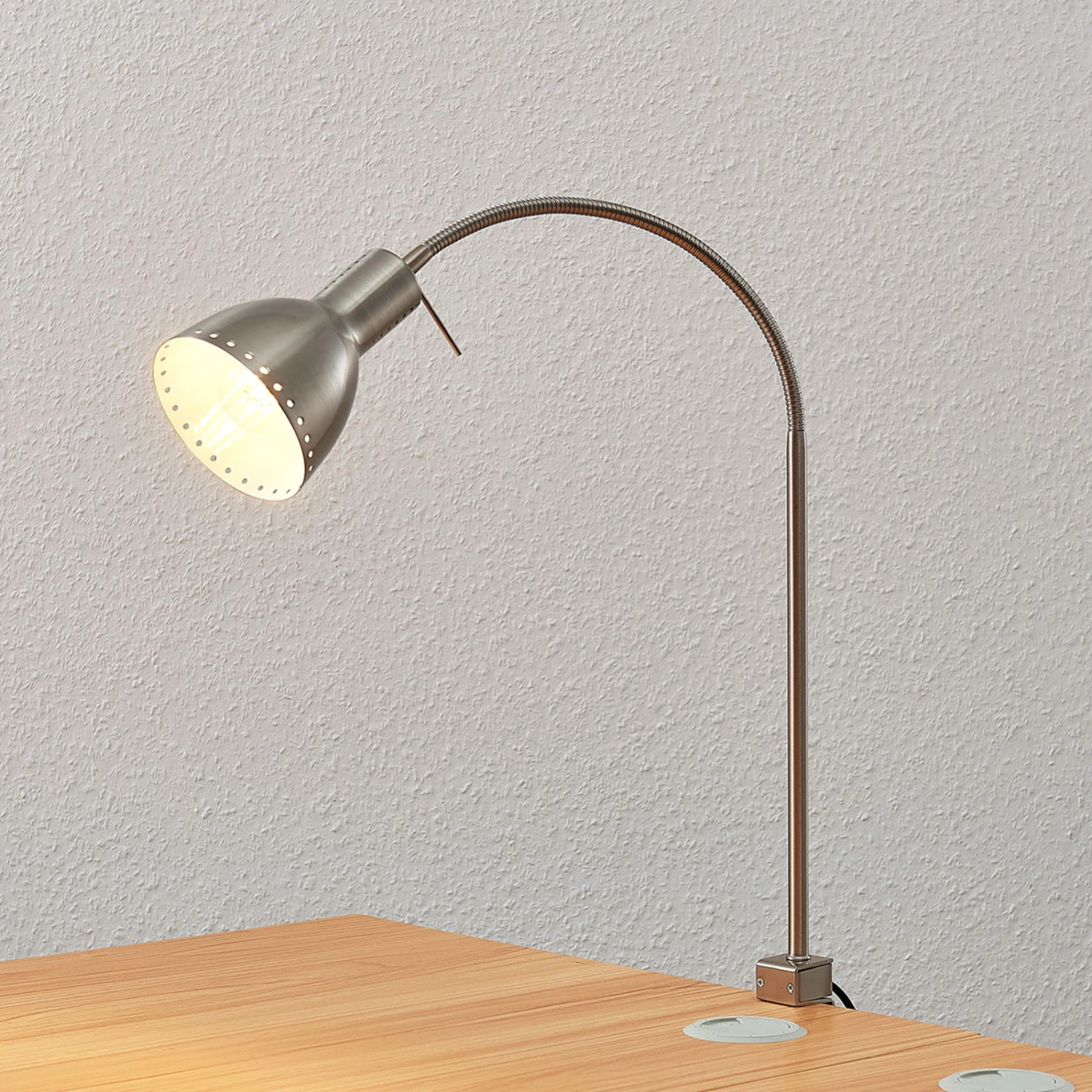 Lampada Con Morsetto Triska, Flessibile, Nichel 7 Lampada Con Morsetto Triska, Flessibile, Nichel - immagine 7