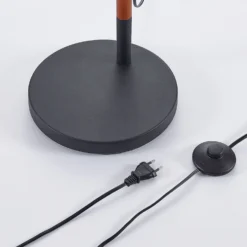 Lampada Da Terra Birte Nera Con Elemento In Legno -Philips Hue Shop 9624314 7