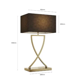 Lucande Evaine Lampada Da Tavolo Ottone/nero -Philips Hue Shop 9624550 6