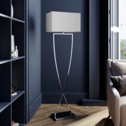 Lucande Evaine Lampada Da Terra Cromo/bianco -Philips Hue Shop 9624551 2