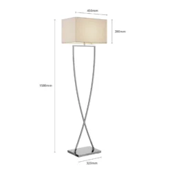 Lucande Evaine Lampada Da Terra Cromo/bianco -Philips Hue Shop 9624551 6