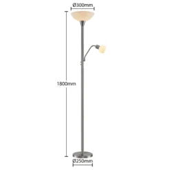 ELC Navisa Piantana Con Luce Lettura, Nichel Satin -Philips Hue Shop 9628482 3