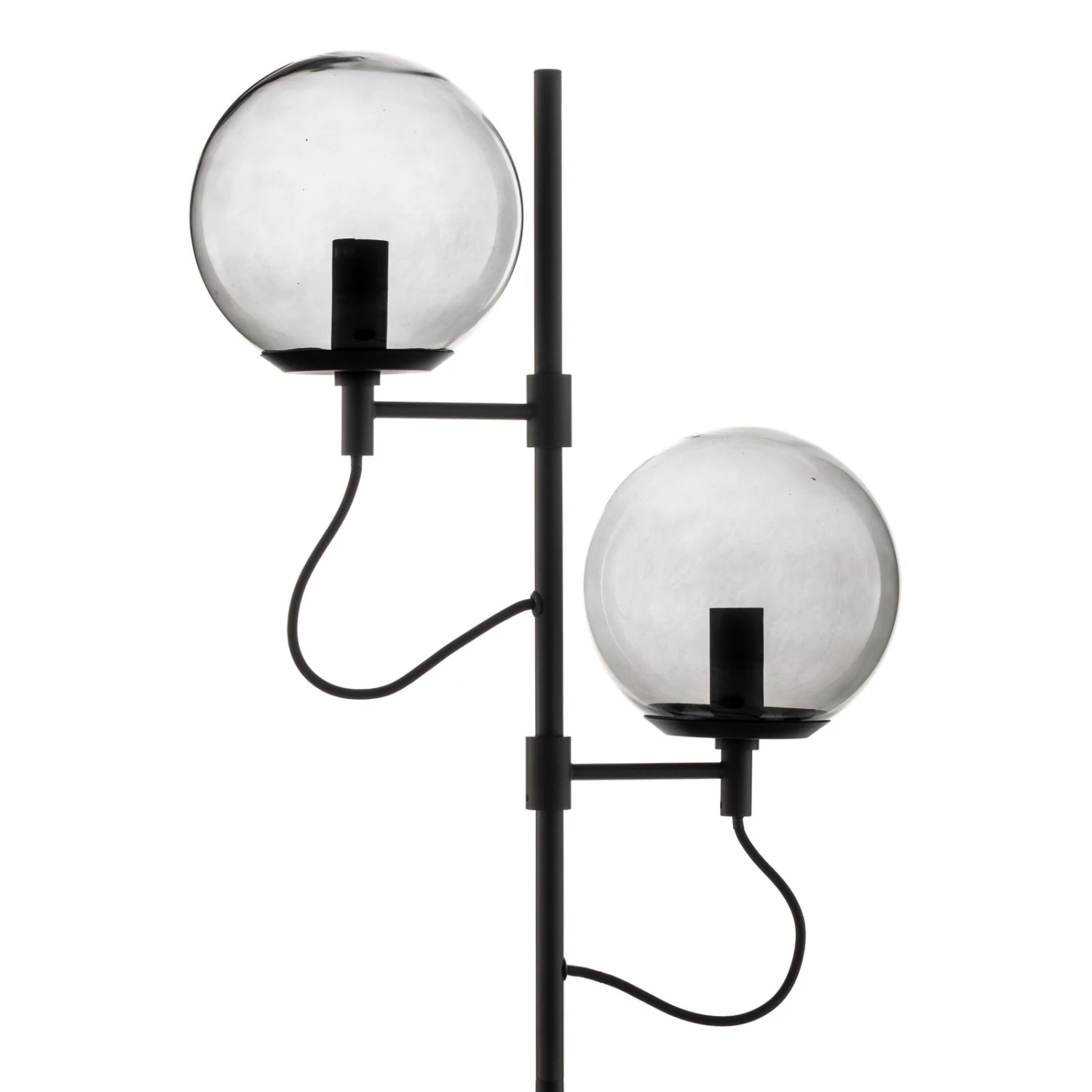 Lucande Sotiana Piantana, 2 Globi Di Vetro, Nero 5 Lucande Sotiana Piantana, 2 Globi Di Vetro, Nero - immagine 5
