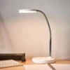 Lampada Da Scrivania A LED Lindby Milow, Bianco, Metallo, Altezza 35 Cm