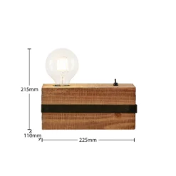 Lindby Sverina Lampada Da Tavolo Di Legno, 1 Luce -Philips Hue Shop 9921046 6