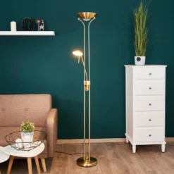 Lindby Josefin Lampada A LED Da Pavimento Ottone -Philips Hue Shop 9945234 4