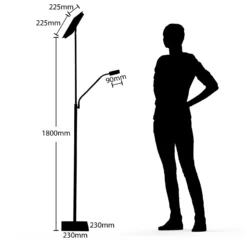 Lindby Sumani Piantana LED, Angolare, Nichel -Philips Hue Shop 9945430 6