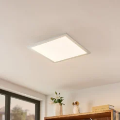 Lindby Smart LED Pannello A Soffitto Kjetil 40 X 40 Cm Tuya RGB CCT
