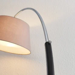 Lucande Lampada Ad Arco Evelyna Con Paralume Di Stoffa -Philips Hue Shop 9976110 7