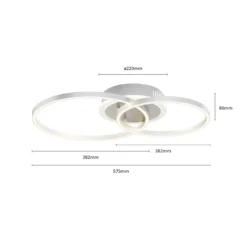 Lindby Smart Plafoniera Edica, Telecomando Tuya CCT -Philips Hue Shop 9985093 6